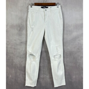 Hollister High Rise Super Skinny Crop Jeans Womens 1 W25 Vintage‎ Stretch Grunge